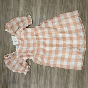 Böhme pink checkered dress - size small